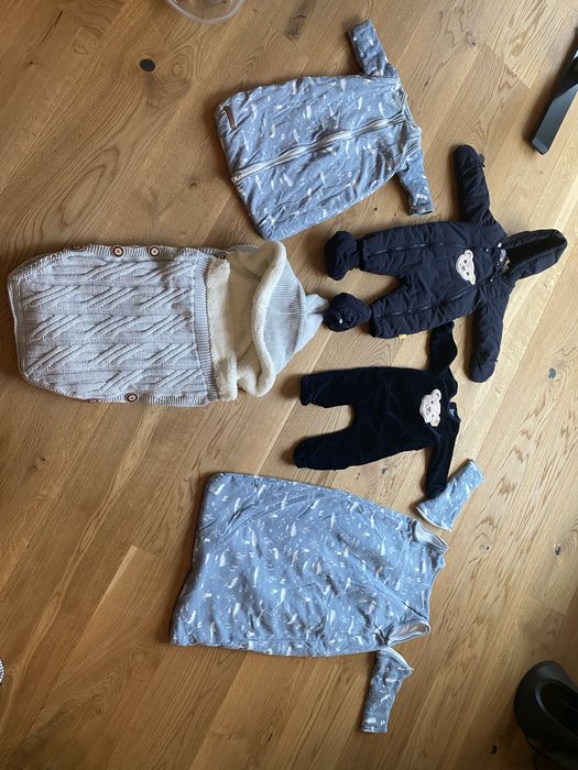 Новородени зимнин дрехи 2 - 3 месечни