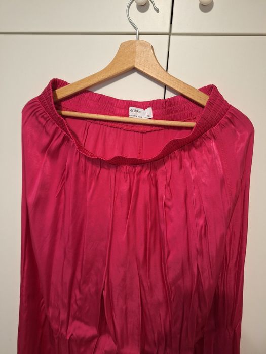 Bershka pantaloni lungi satinati