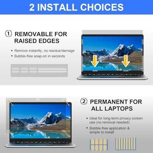 Нов Privacy филтър за лаптоп 14" 16:9 анти шпиониране и синя светлина