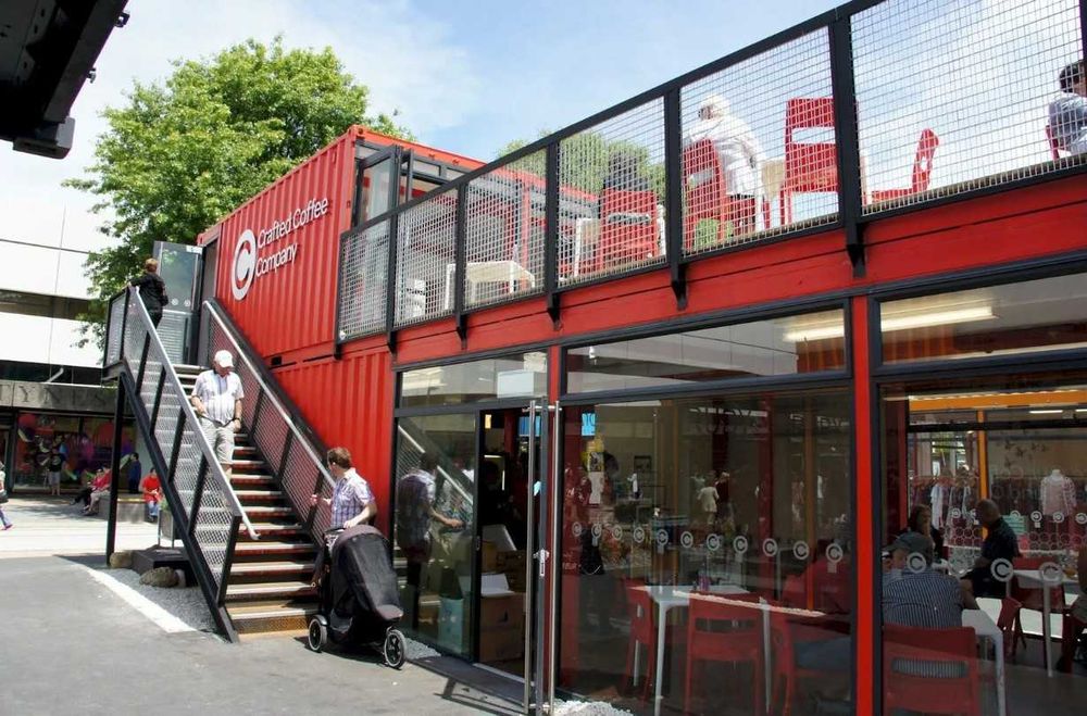 Konteynerdan kafe fast food uchun. Будка для фас фуда из контейнера