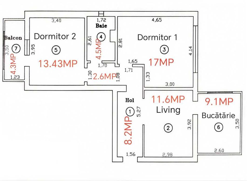 Apartament 2 camere la 5 minute de Shopping City