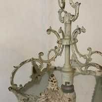 Aplica tavan alba din bronz