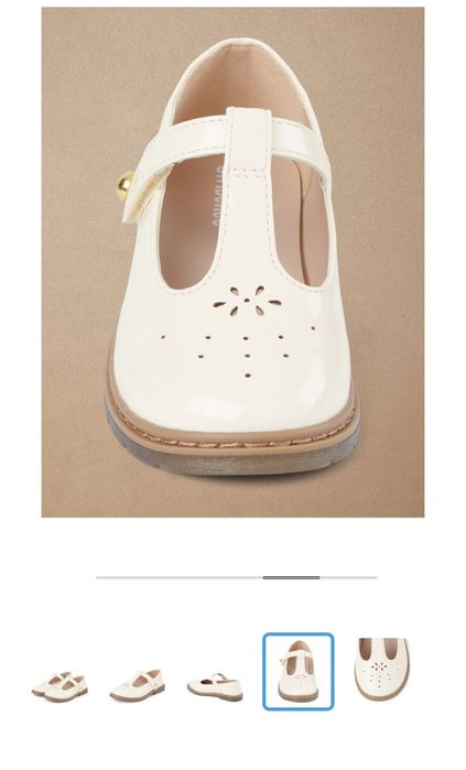 Очаровательные белые туфли для девочек от бренда Gymboree 35 размер