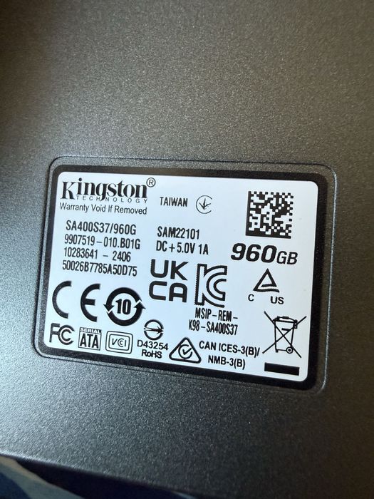 SSD 1TB Kingston (960GB) - 100% Health