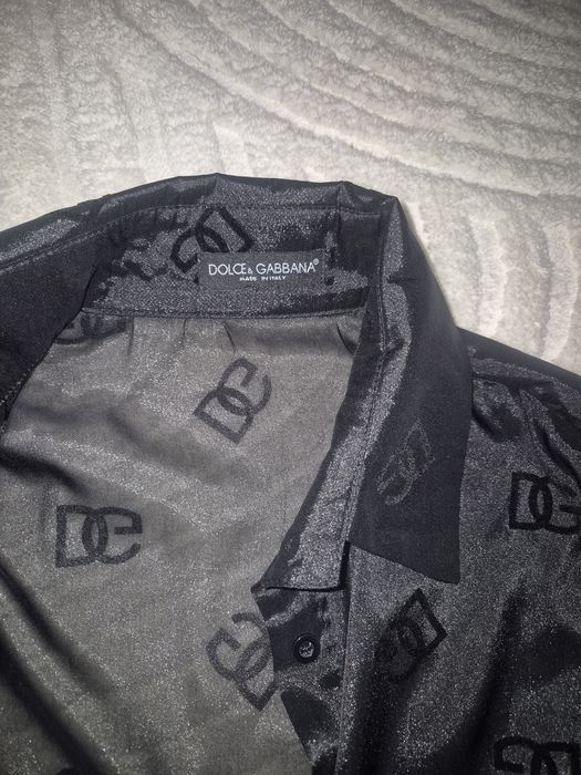 D&G риза черна прозрачна с пера