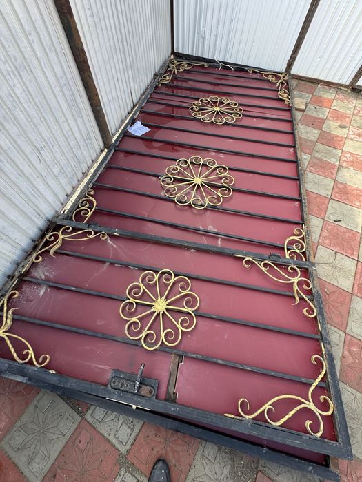 Ворота с калиткой б/у