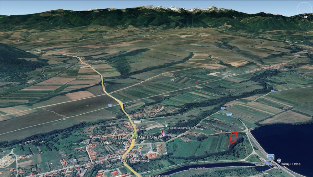 Schimb Teren intravilan in Hateg,langa Baraj Sântămaria-Orlea, Prislop