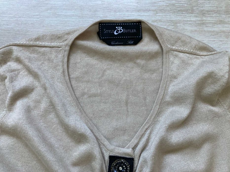 Style Butler кашмир коприна cashmere silk кашмирена жилетка пуловер M