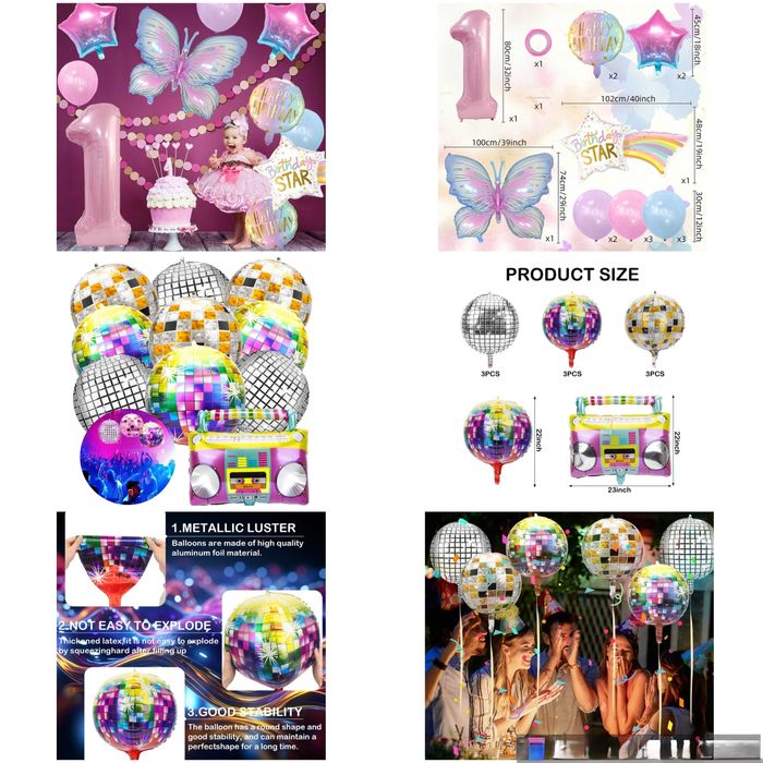 Балони и аксесоари, декорация, парти, рожден ден, украса