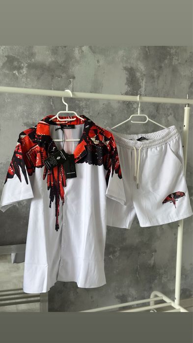 Compleu Marcelo Burlon S camasa pantalon scurt