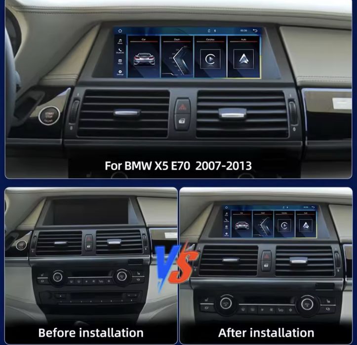 Мултимедия за BMW X5 E70 и BMW X6 E71/ Android Auto/ Apple Car Play/