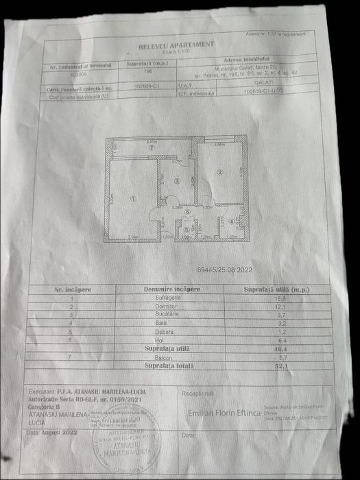 Apartament două camere, Galați