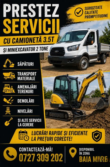 Execut lucrari cu miniexcavtor consolidari cladiri vechi