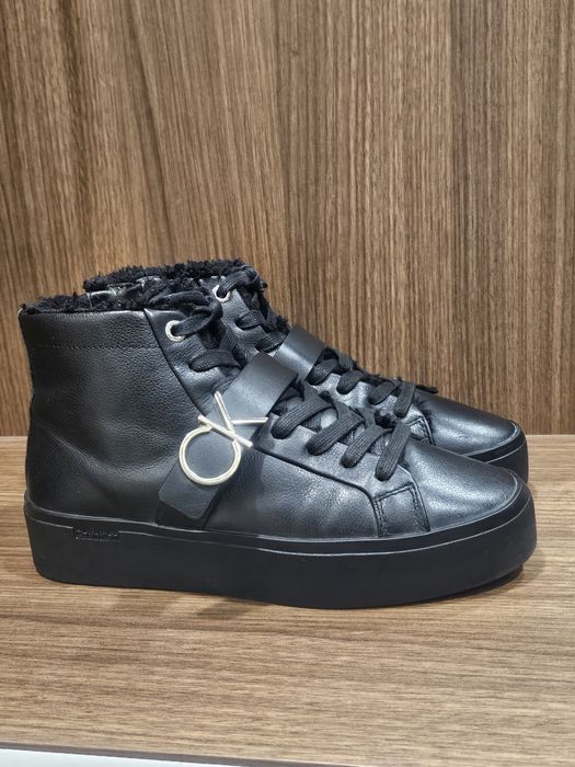 Кожени кецове Calvin Klein