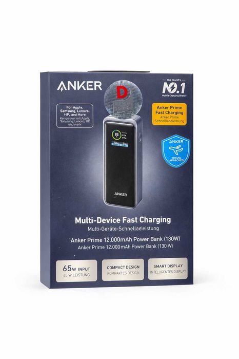 Power Bank Anker Prime 12.000mAh 130W. Есть доставка