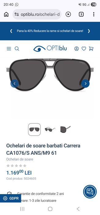 Ochelari soare Carrera
