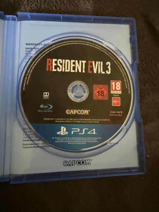Resident Evil 3 ps4/5