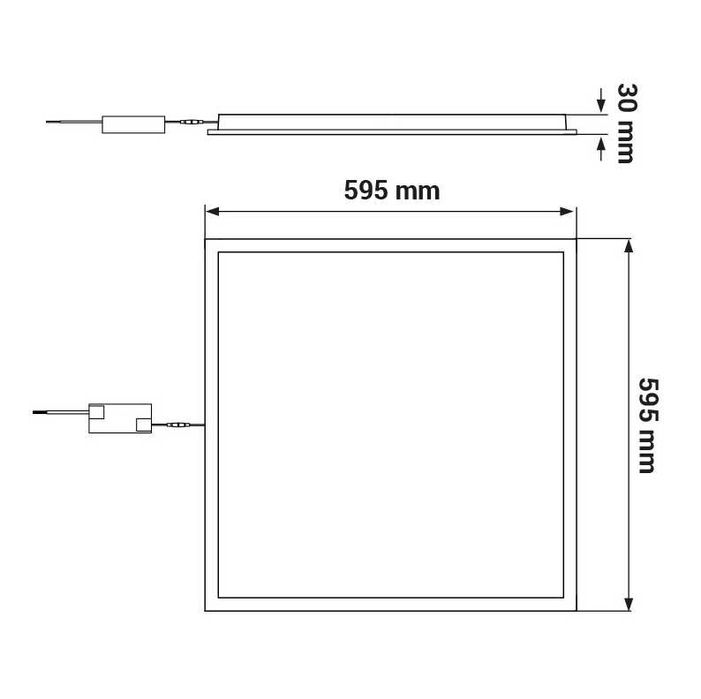 Panou LED Backlit ORO 36W 60×60, 4000K, 4000 lm Ideal birouri/magazine