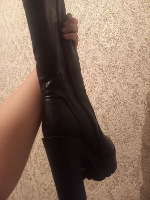 Сапоги осенние на платформе (Алматы)