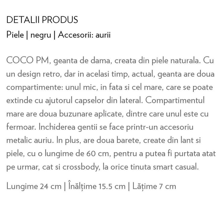 Geantă piele Musette Black