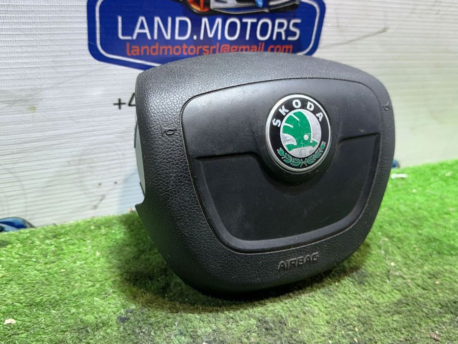 AIRBAG VOLAN SKODA FABIA AMBIENTE II FAB 1.6 DIESEL 2012 COD OEM 5J0880201K / HATCHBACK 2007-2014