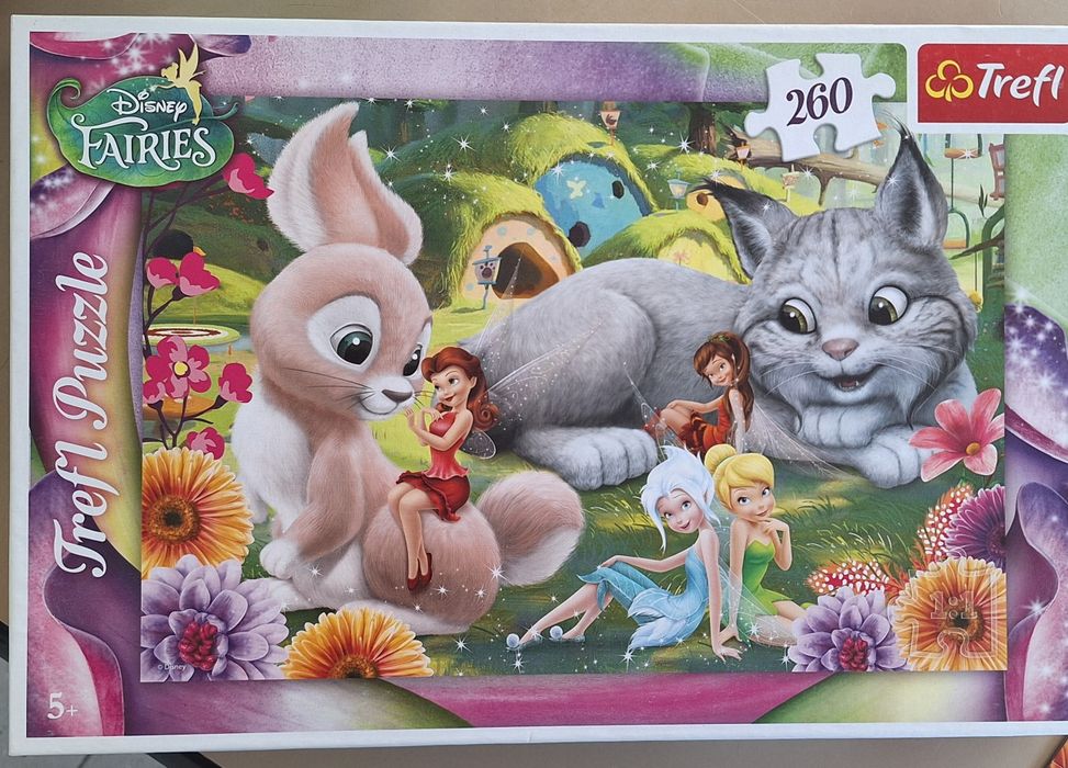 Книга Приказка с игри/пъзели, 5 детски пъзела от 30, 2x20, 100 и 260 ч