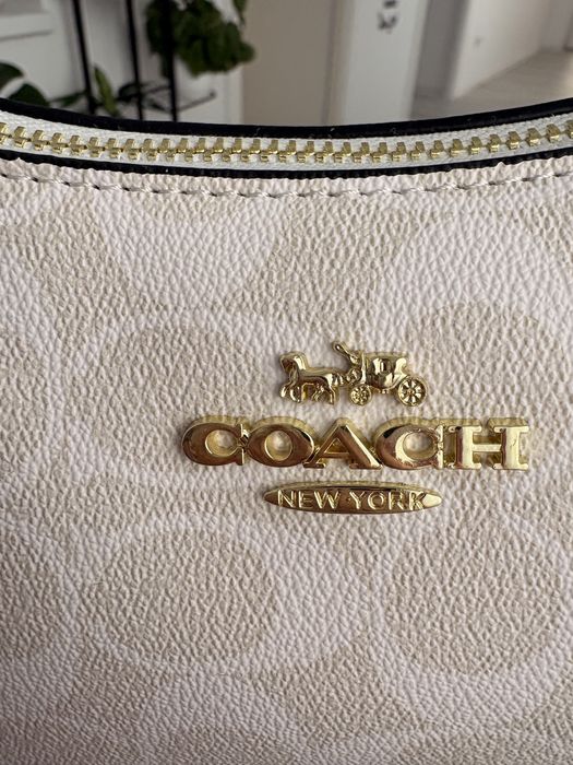 Geanta alba Coach noua cu eticheta