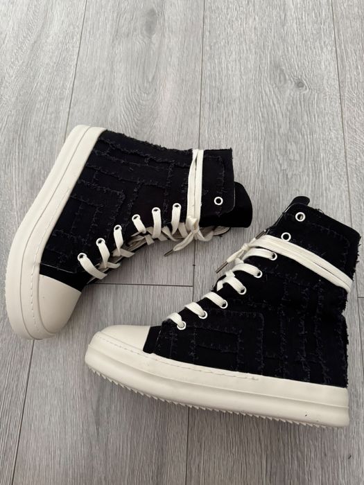 rick owens high slashed