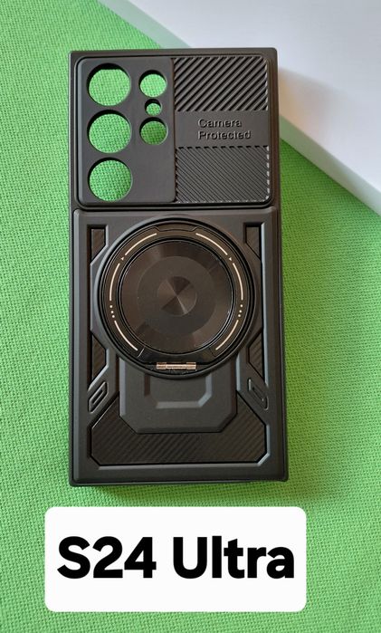 Husa Ultra Hybrid MagSaffe Samsung S24 Ultra black.
