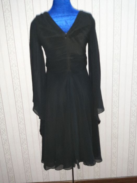 Чёрные платье шифон