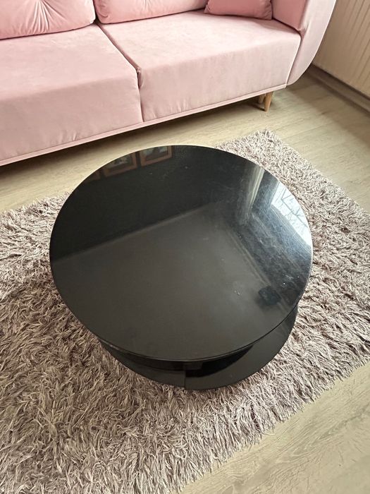 Холна маса черен пиано лак