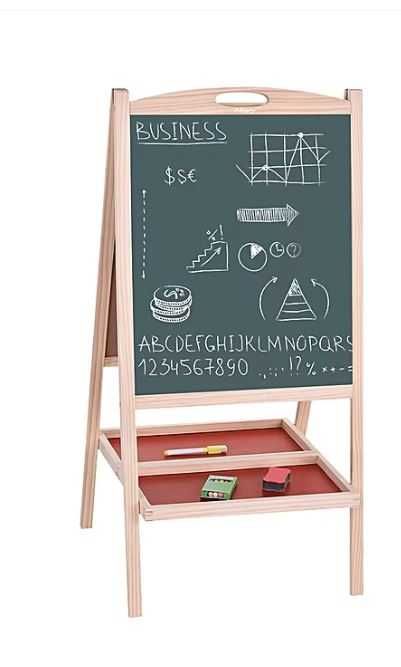 Tabla dubla de scris 4 in 1, pliabila