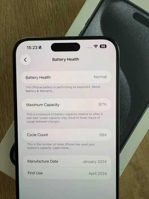 iPhone 15 Pro Max 256GB – Blue Titanium
