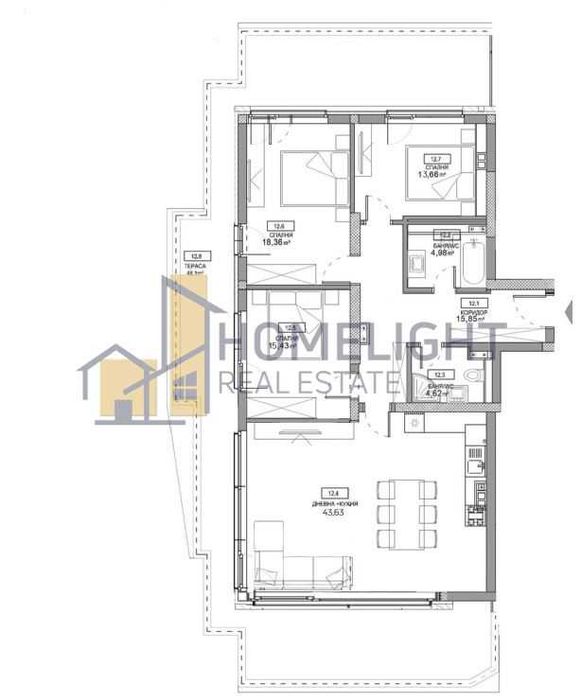 Продава се Четиристаен апартамент в София, Студентски град - 202 кв.м за 1912 €/кв.м - Снимка #9