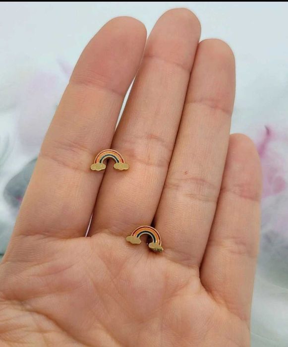 Cercei curcubeu copii