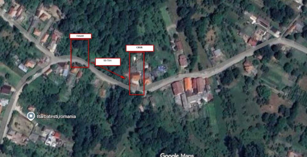 Vând casă în Bărbătești, Vâlcea – curte generoasă + utilități + Fanar