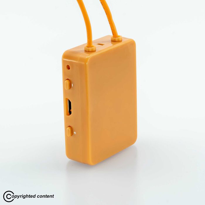Cutiuta GSM cu Microvibratii - Colier cu casca de copiat tip Magnet - Fara Bluetooth!