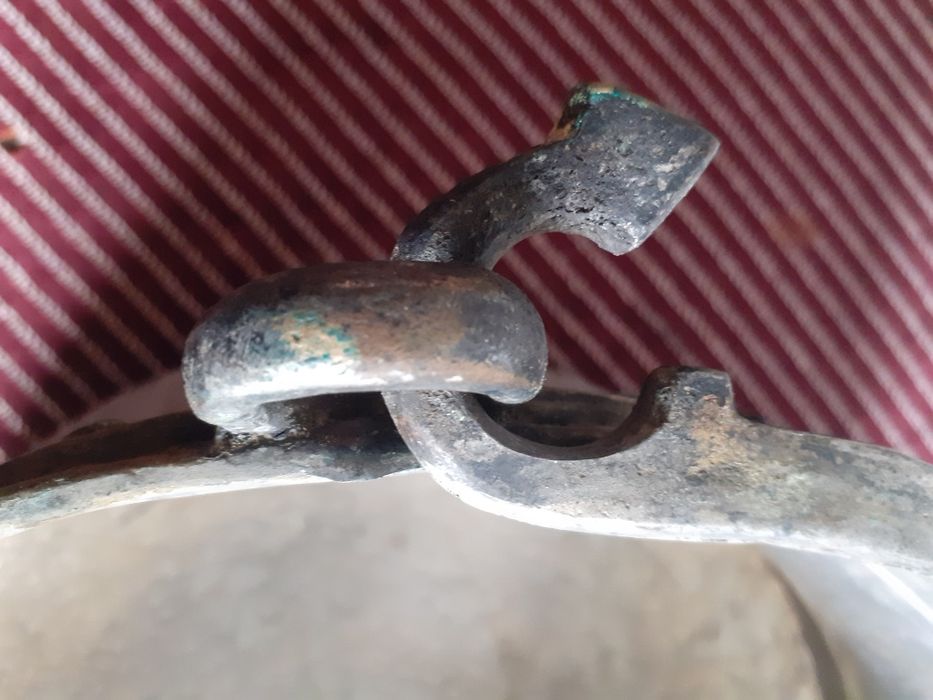 Стара медна (бакърена) тава и котел , менче