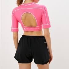 Оригинално късо спортно горнище Adidas by Stella McCartney.