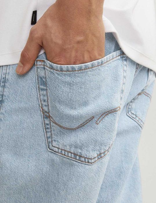 Jack&Jones Eddie Blugi barbati loose fit blue denim marimea 31/32 NOI