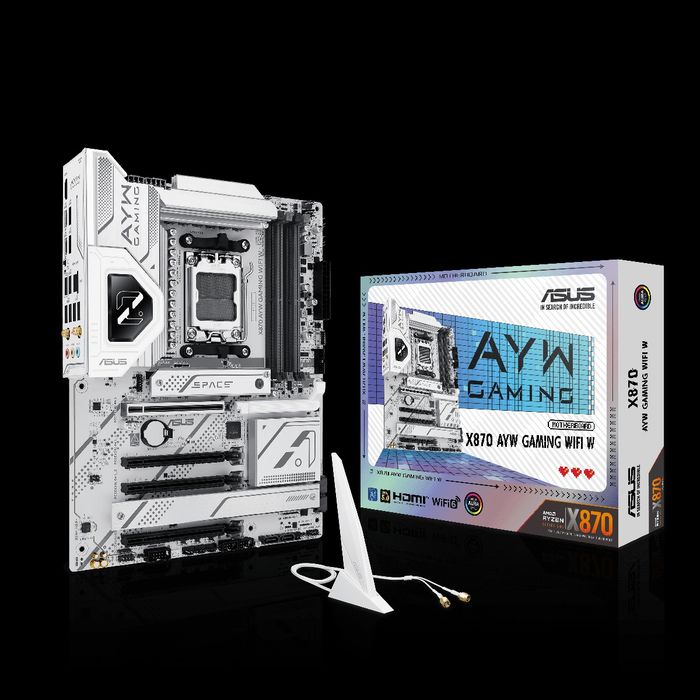 Материнская плата ASUS X870 AYW Gaming WiFi W (White)