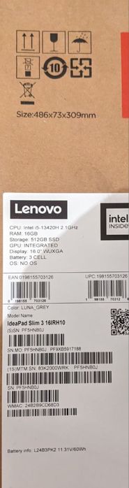 Ноутбук Lenovo idepad slim 3