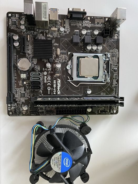 материнская плата Asrock h81m + i3-4150 + 8gb 1333