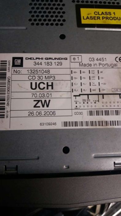 Cd auto opel vectra c sau astra h