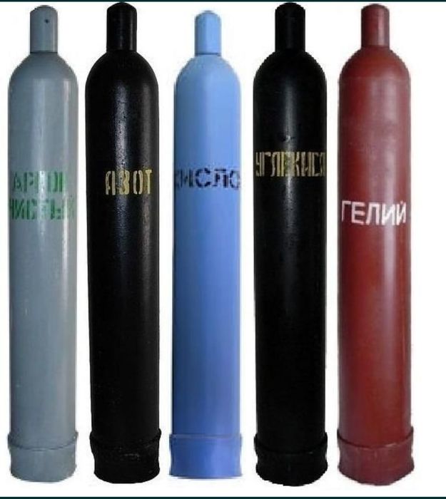 Кислород, углекислый газ,аргон