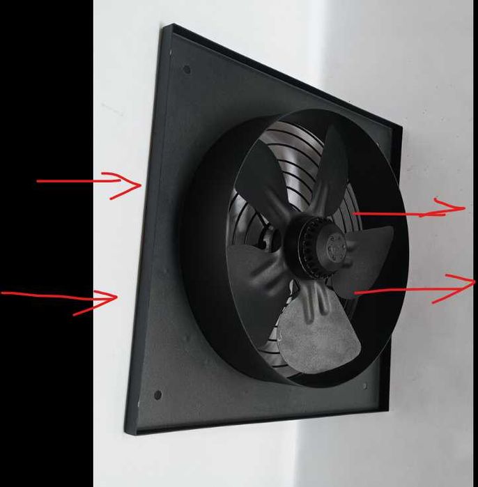 Осов (стенен) вентилатор ф350, дебит 4200 m3/h