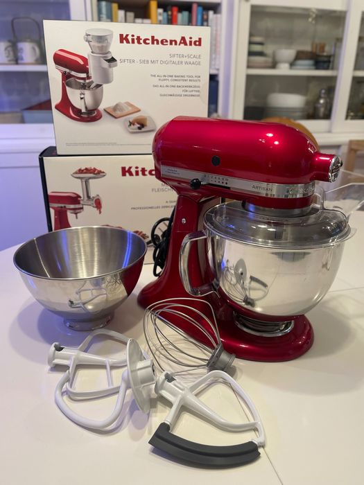 Миксер KitchenAid Artisan - Candy Apple + аксесоари