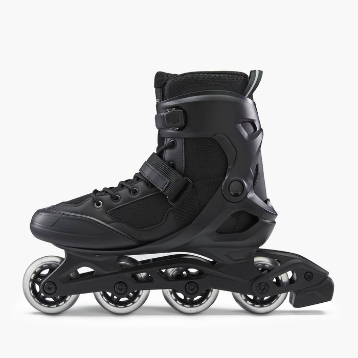 Role fitness Fit 100 Negru-Gri Adulți - produs resigilat Decathlon