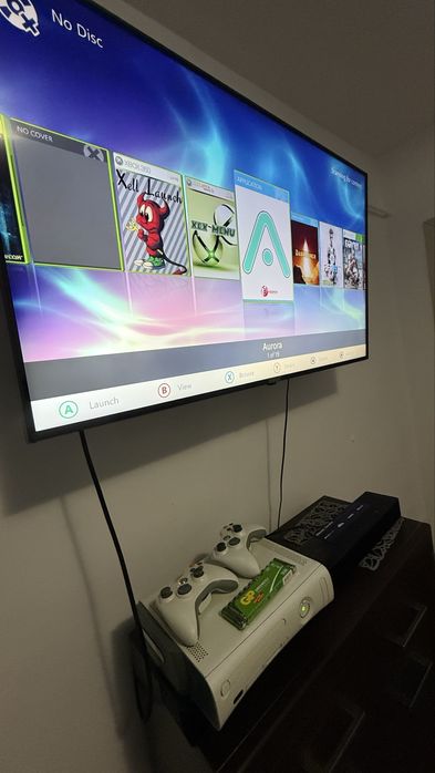 Xbox 360 alb modat 500gb hdd