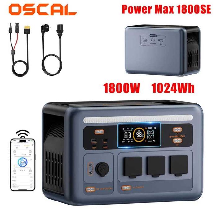 Statie solara de putere LiFePO4 - 1800w, produs nou, sigilat, neutilizat